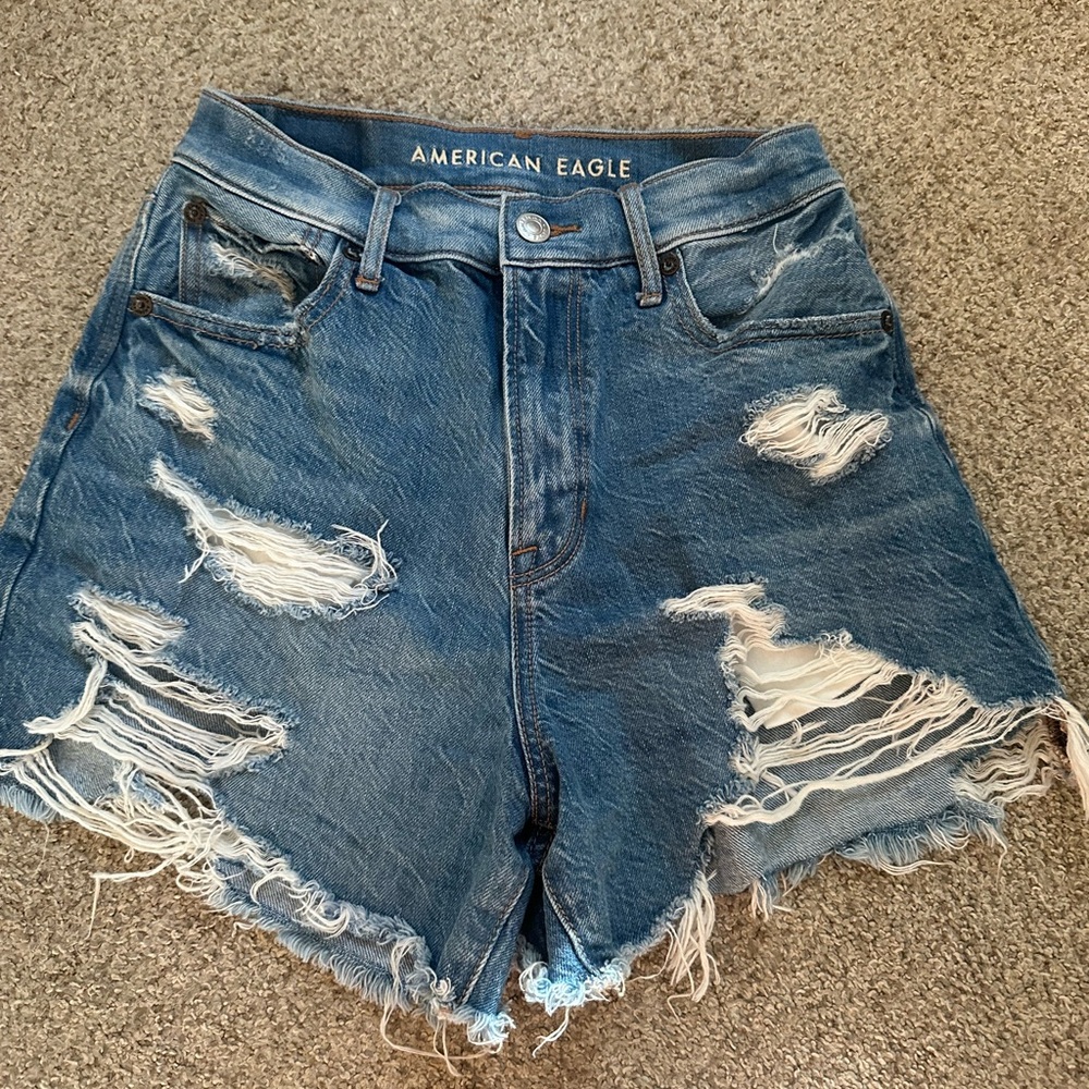 American Eagle High Rise Jean Shorts